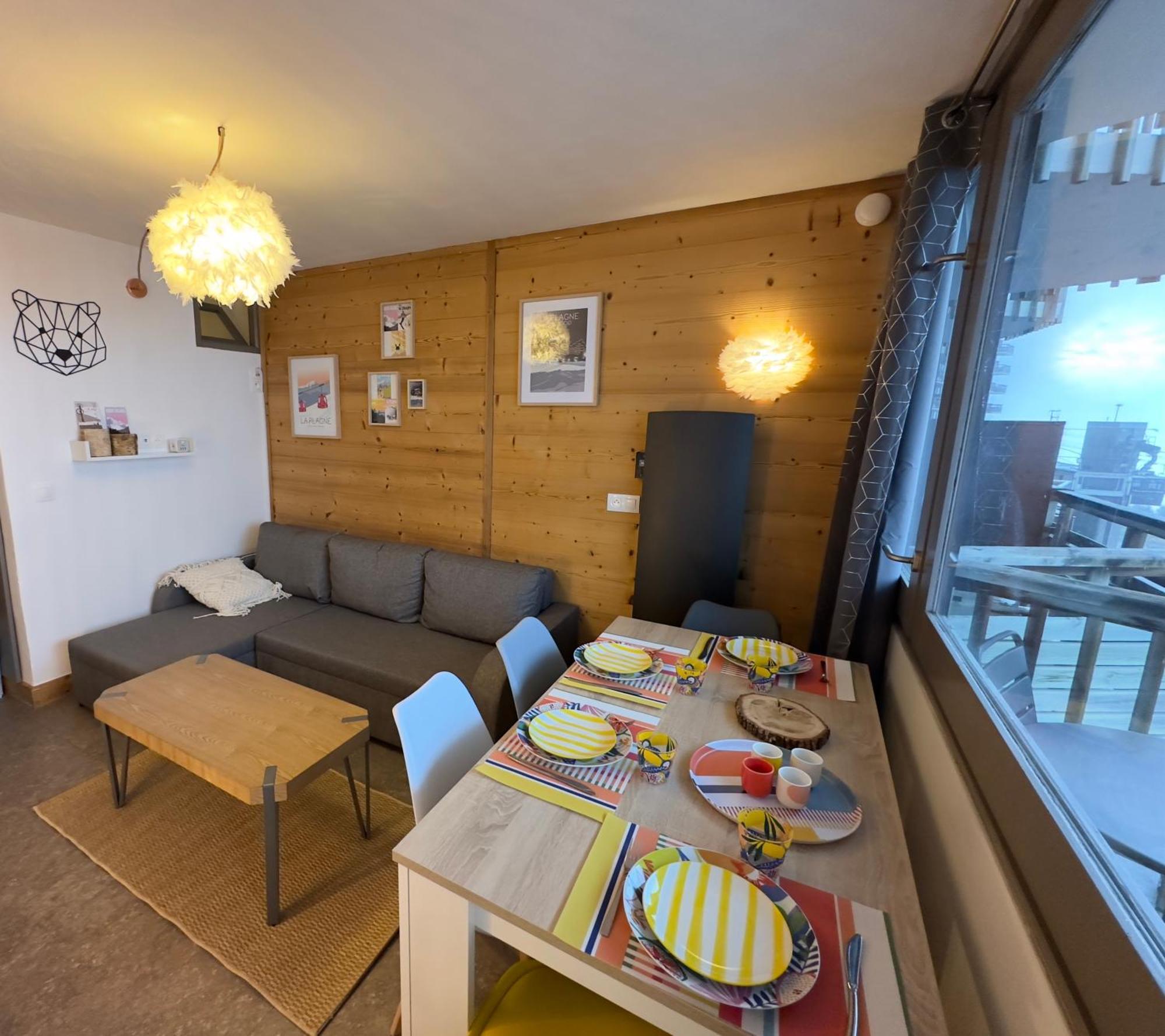 Paquebot Des Neiges - Appartement 4 Personnes - Vue Mont Blanc 拉普拉涅 外观 照片