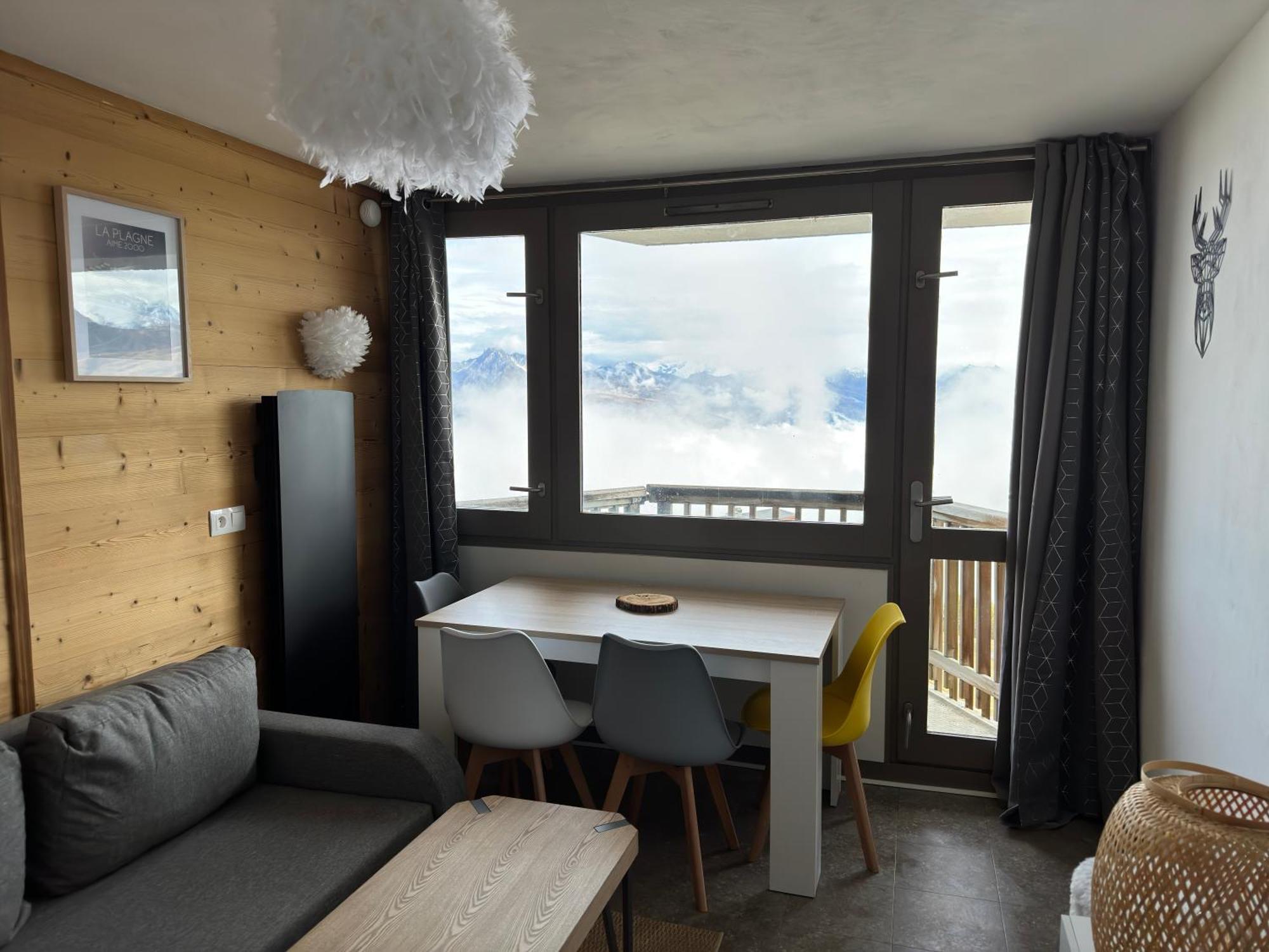 Paquebot Des Neiges - Appartement 4 Personnes - Vue Mont Blanc 拉普拉涅 外观 照片